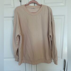 Reformation Emma Classic Crewneck Sweatshirt in Light Pink